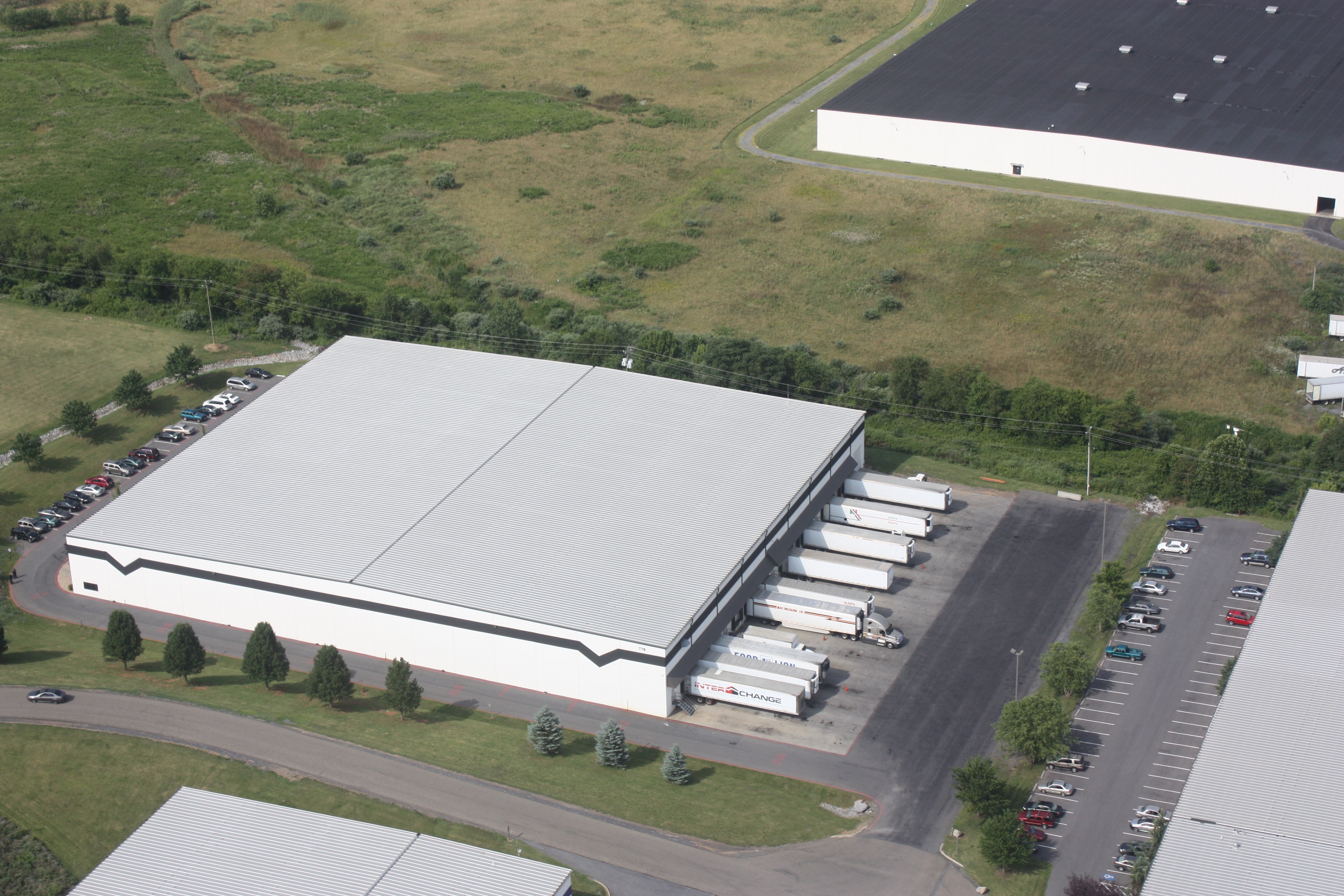 Shenandoah Valley Refrigerated Warehouse – Main Campus – Black Stripe Aerial