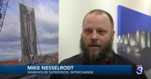 mike nesselrodt interchange warehouse supervisor on WHSV