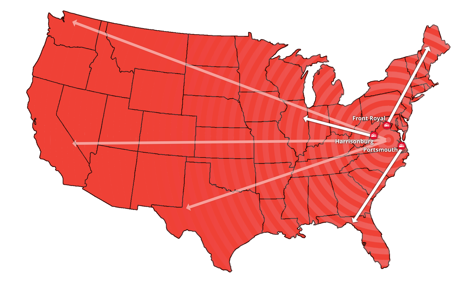 interchange express coverage map