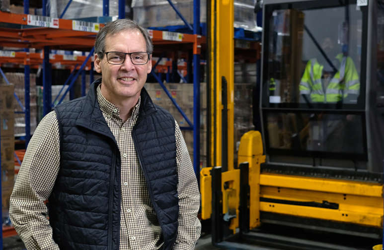 interchange president devon anders in warehouse